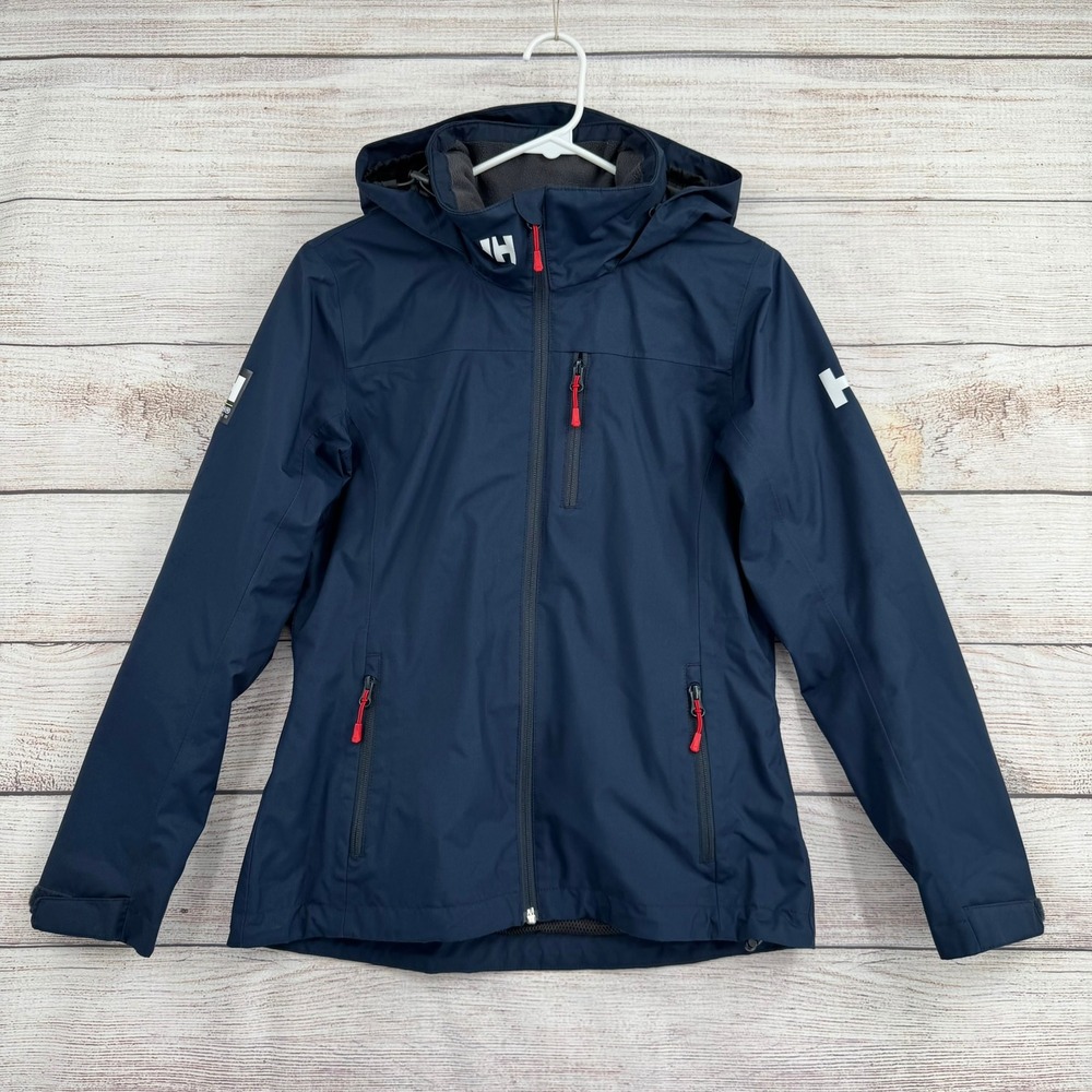Helly Hansen Jacket Mens S Navy Blue Helly Tech Protection Hooded Full Zip